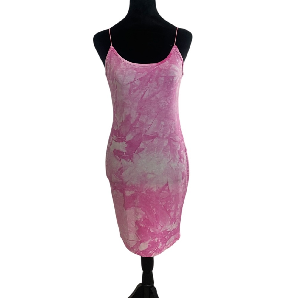 Pink and White tie died, Dreamy Watercolor Design, Large, New - Picture 7 of 7